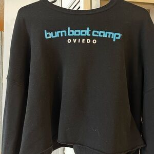 Burn Boot Camp Black Sweatshirt Crop